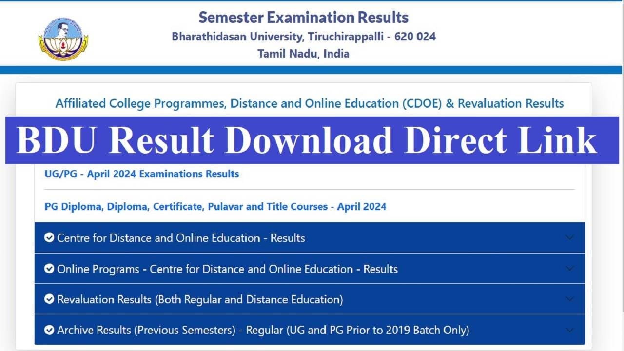 BDU Result 2025