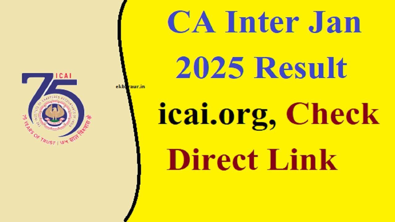 CA Inter Jan 2025 Result