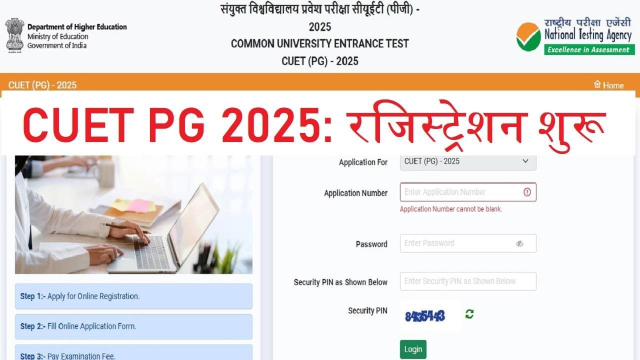 CUET PG 2025 Registration