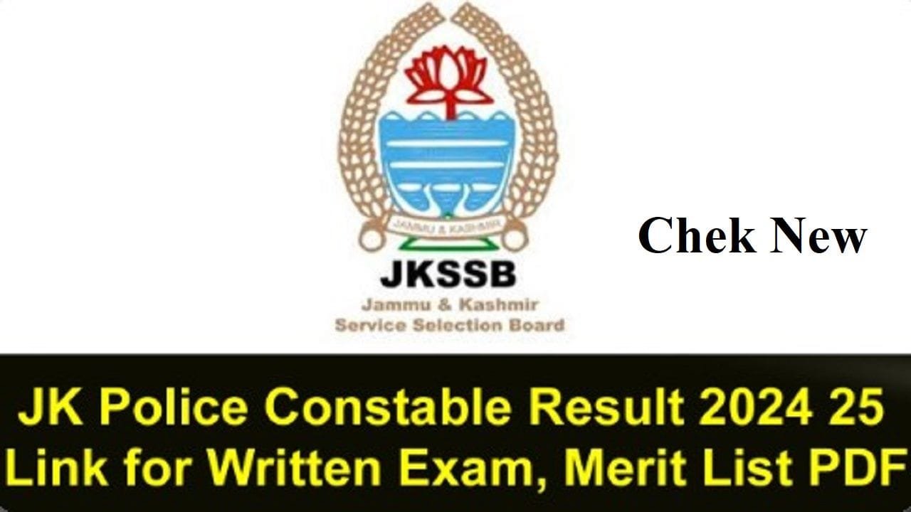 JK Police Constable Result