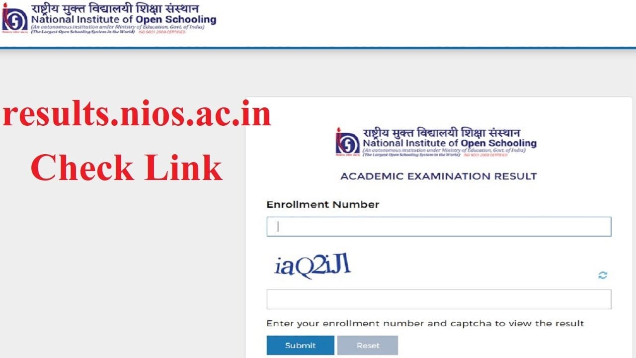 NIOS Result October Exam