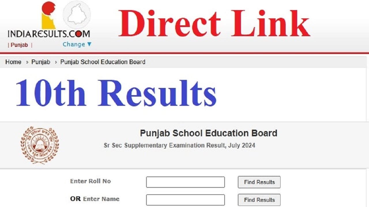 Punjab Board 10th Result