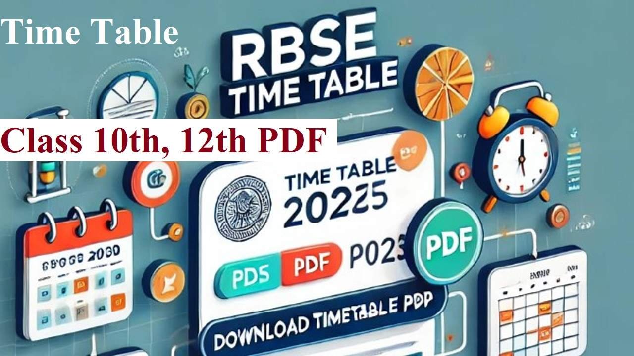 RBSE Time Table 2025