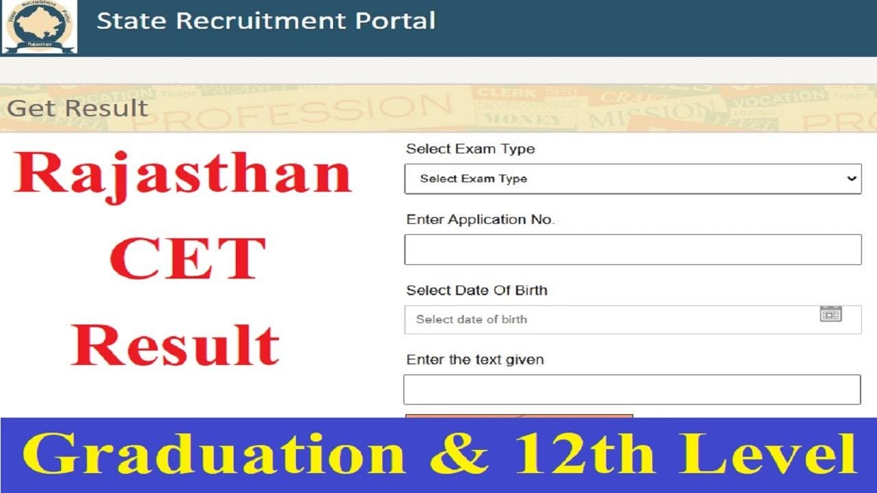 Rajasthan CET Result