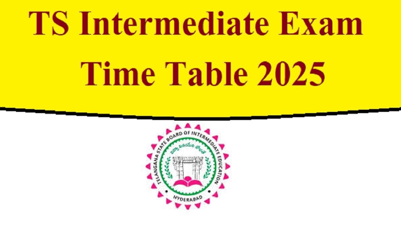 TS Intermediate Exam Time Table 2025