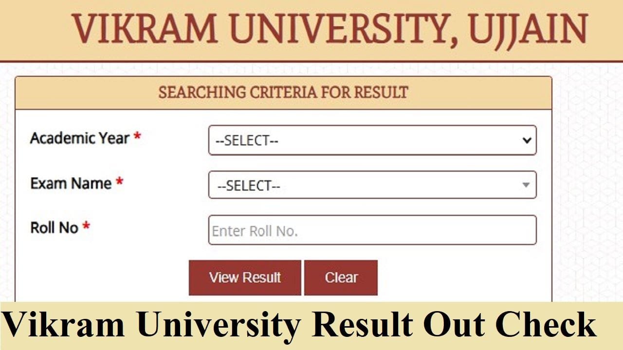 Vikram University Result